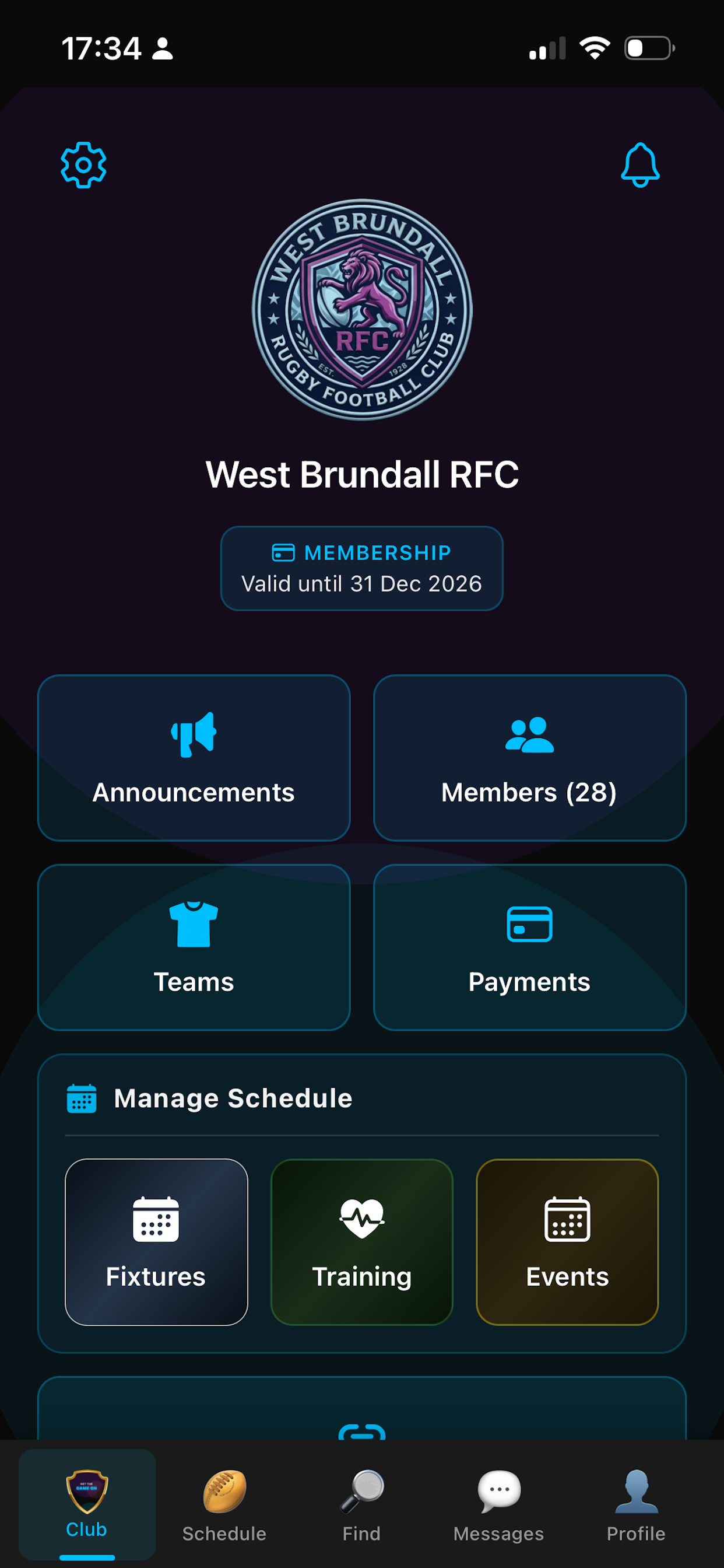 Get The Game On app screenshot