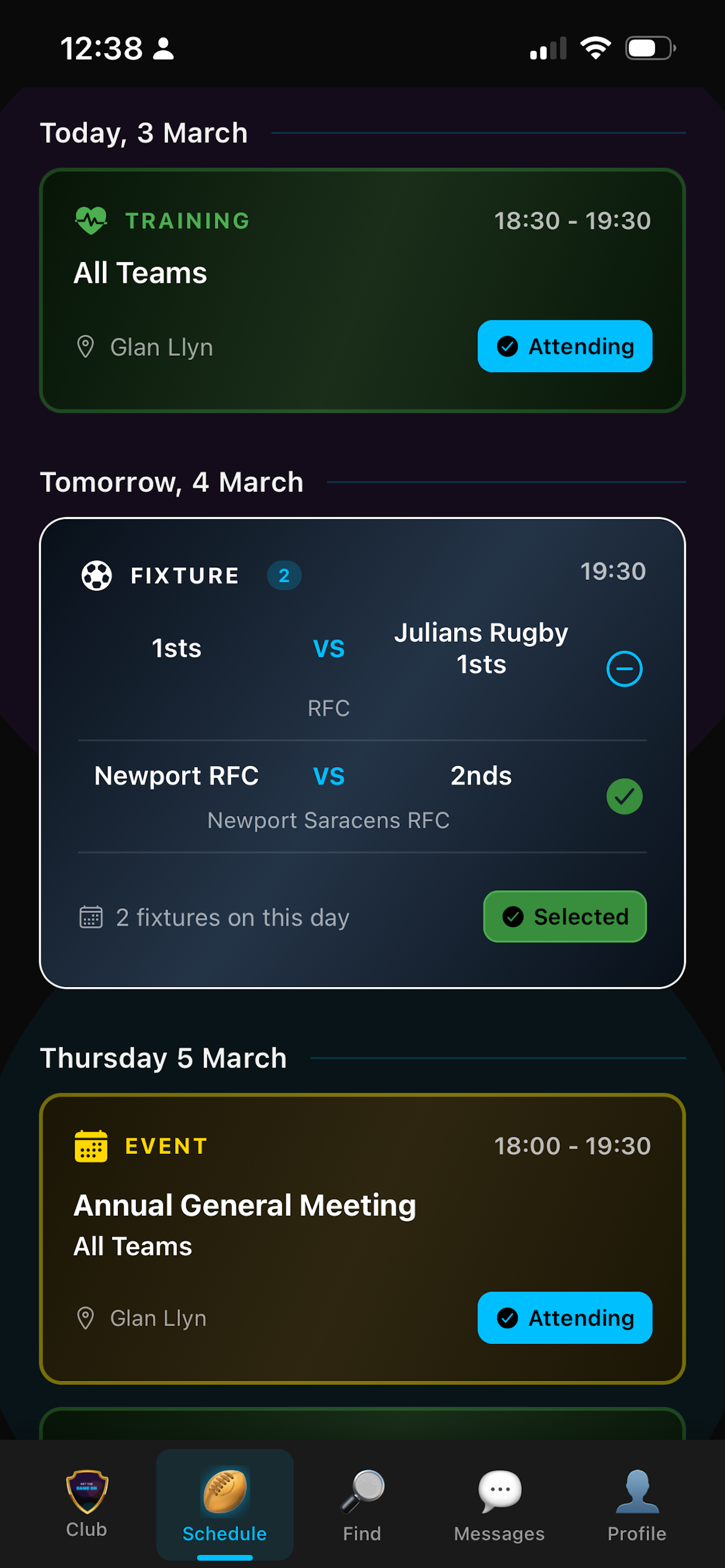 Get The Game On app screenshot 2